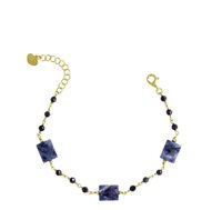 Armband Io & Te  Dame in Silber Sodalite BRNOZADO